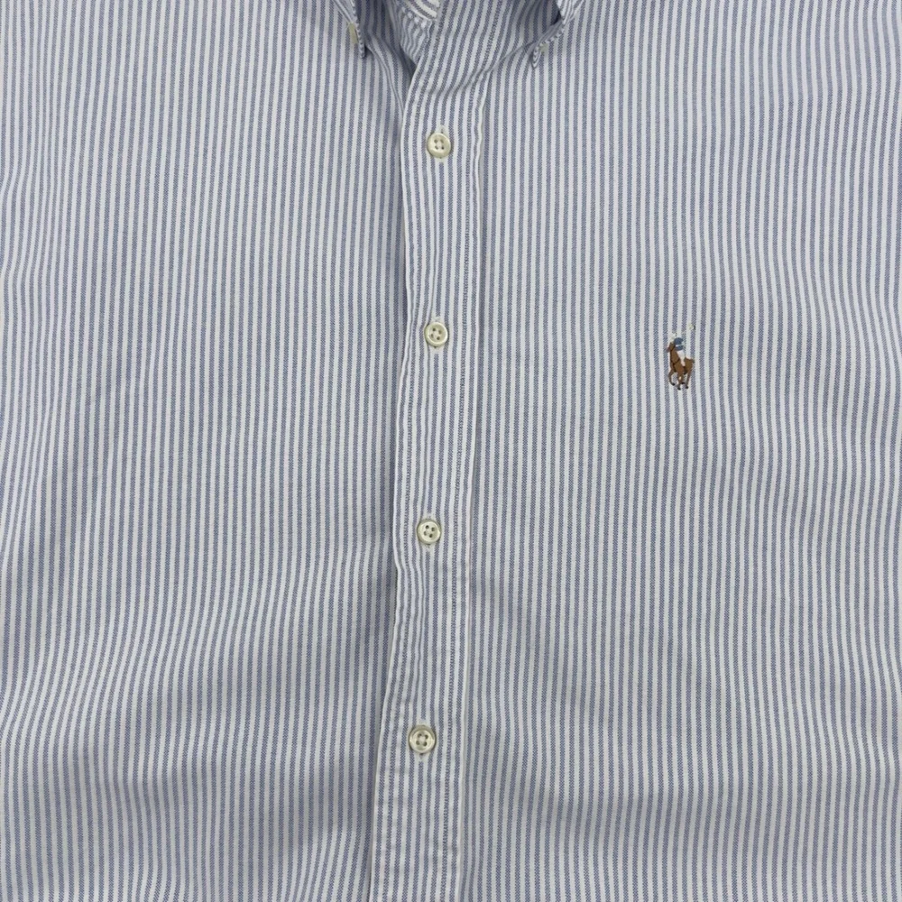 Ralph Lauren‎ Blake Mens Large Striped Short Sleeve Button Down Shirt - Picture 3 of 5